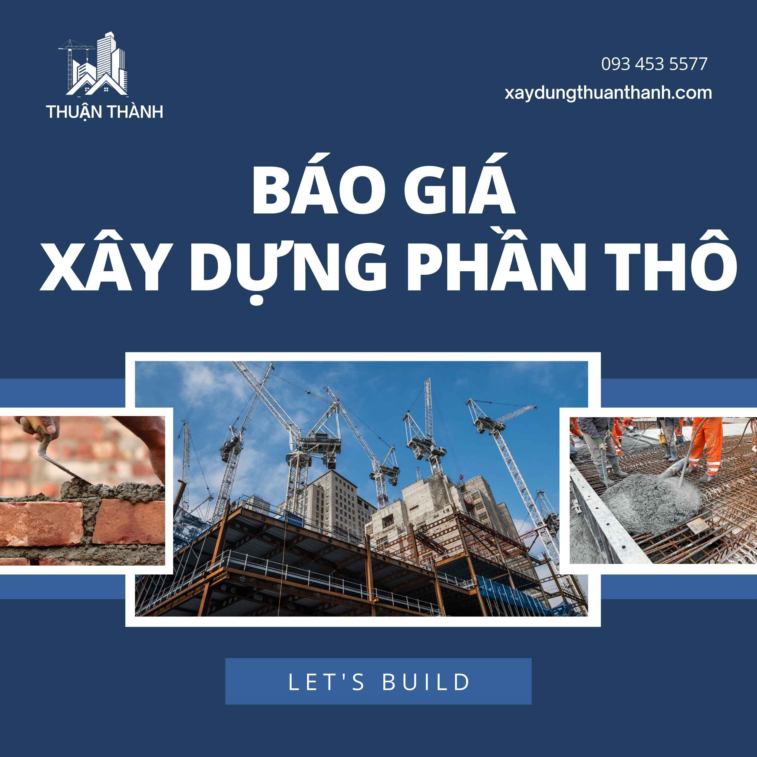Báo giá xây dựng phần thô