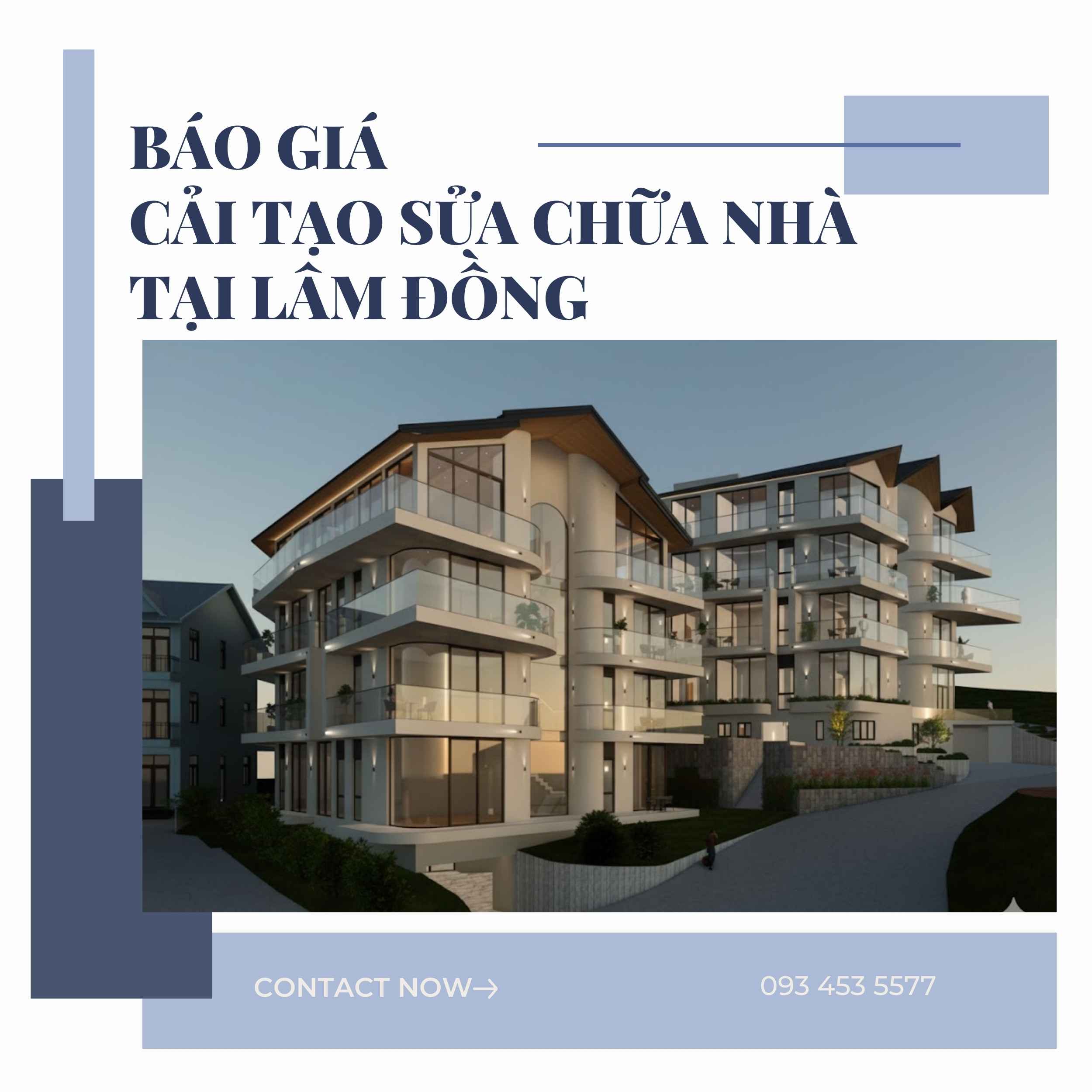 Báo giá cải tạo sữa chữa nhà tại Lâm Đồng