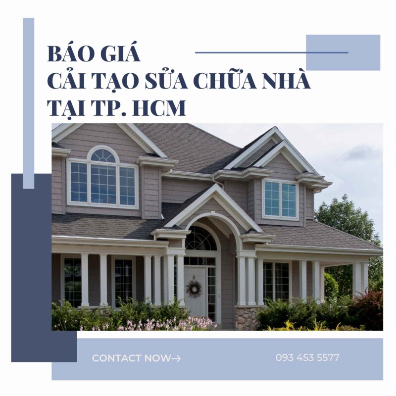 Báo giá cải tạo sửa chữa nhà tại tp HCM
