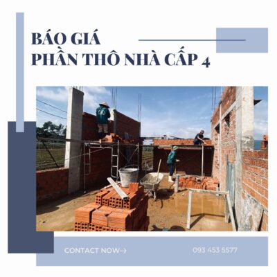 Báo giá thi công nhà cấp 4