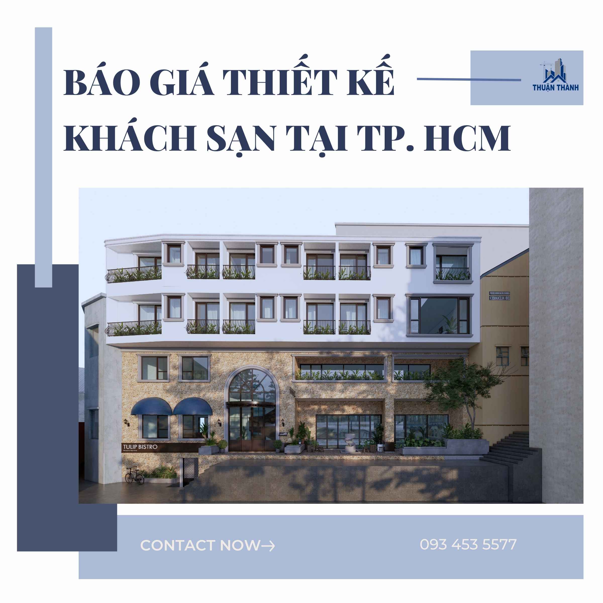Báo giá thiết kế khách sạn tại tp.HCM