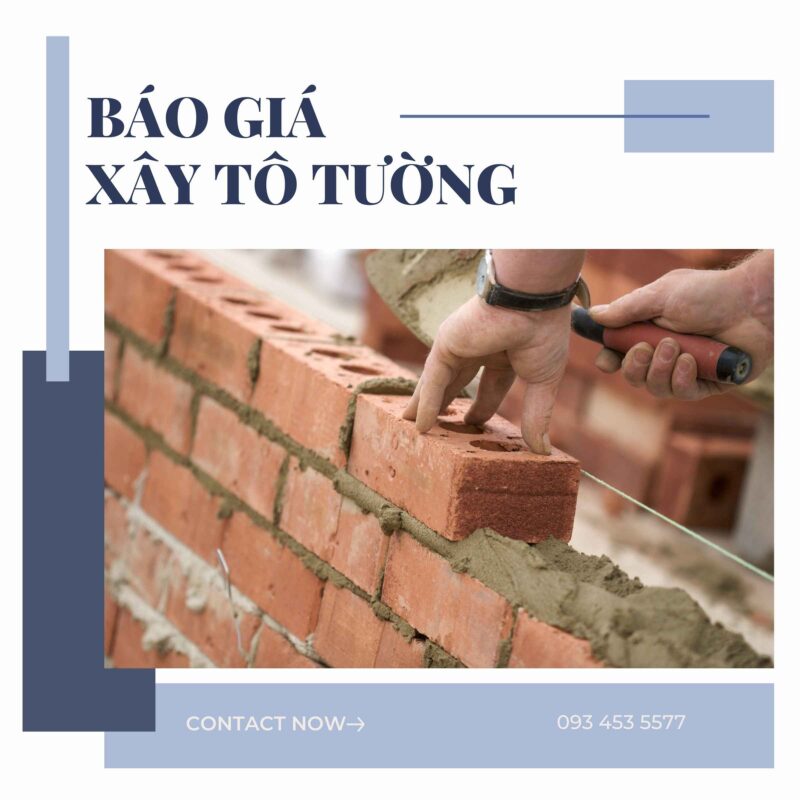 Báo giá xây tô tường