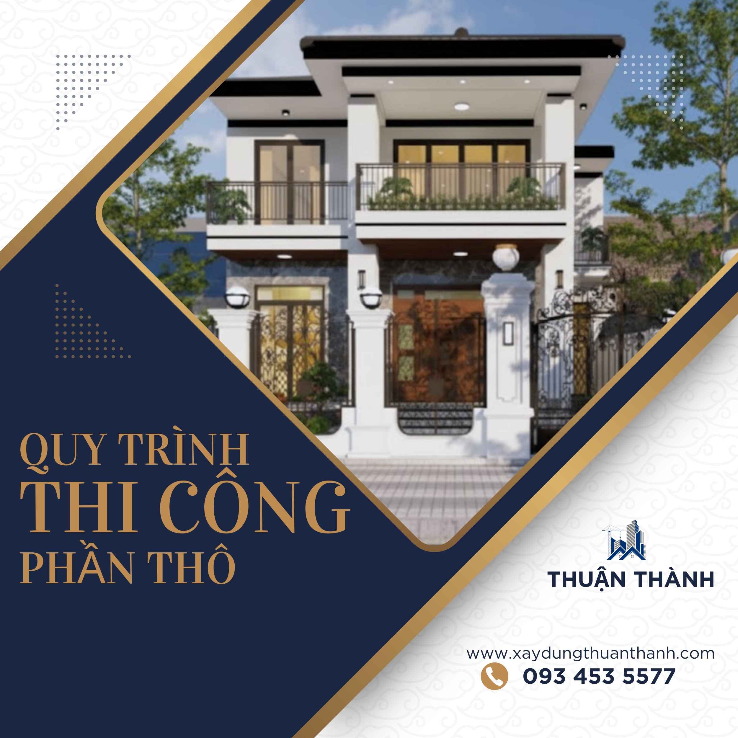 Quy trình thi công phần thô