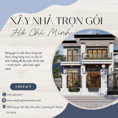 Xây nhà trọn gói tại tp HCM