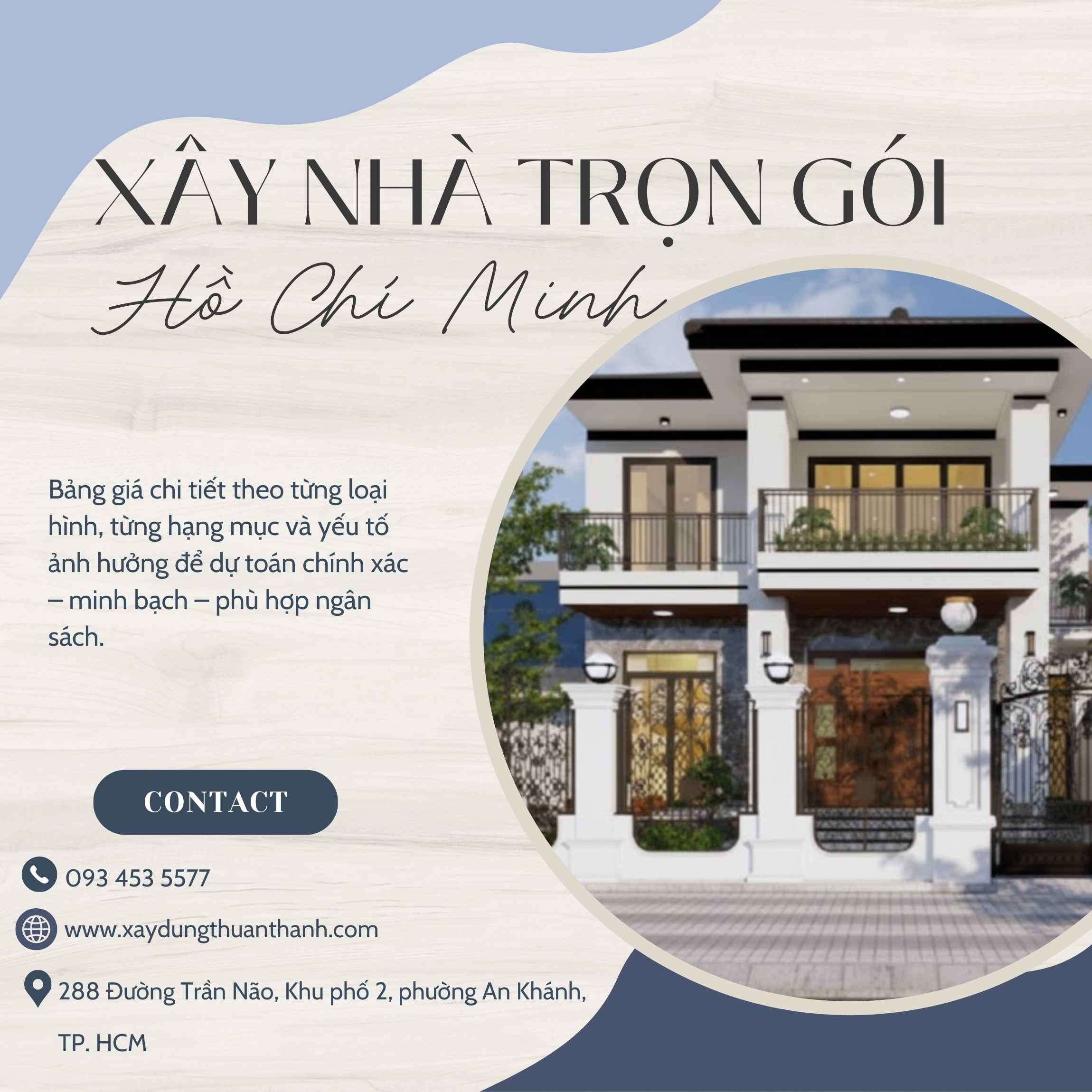 Xây nhà trọn gói tại tp HCM