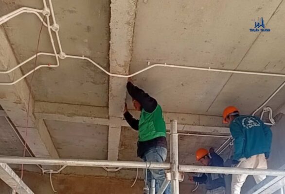 Thi công M&E nhà chị Tâm