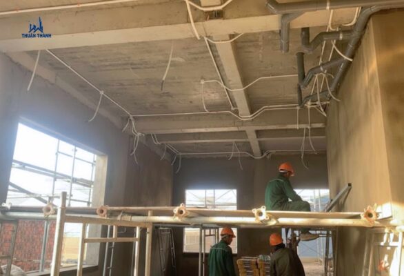 Thi công M&E nhà chị Tâm