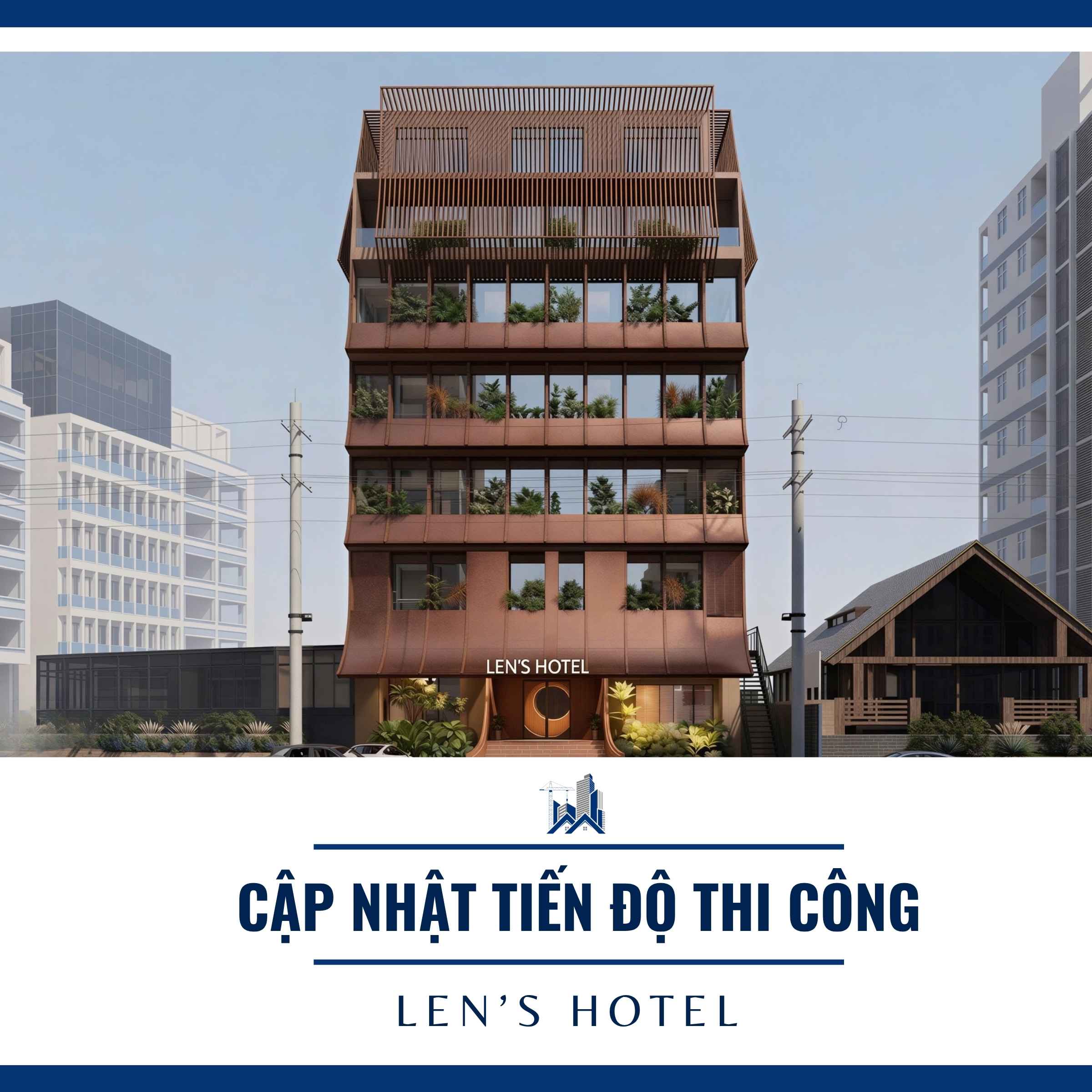 Tiến độ xây tô ốp lát tại Len