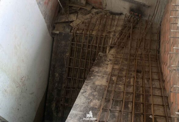 Gia công cốt thép thang tầng hầm Gia công cốt thép thang tầng hầm