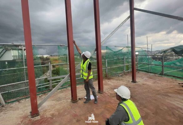 Nghiệm thu cột mái Nghiệm thu cột mái