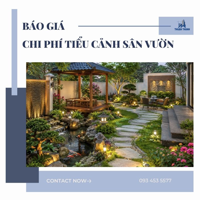 Báo giá tiểu cảnh sân vườn